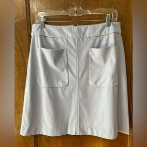 Periwinkle Alfani A-line skirt with front pockets